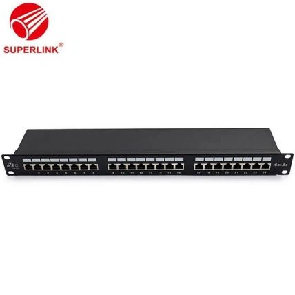 Cat5E 24 cổng Che chắn Patch Panel